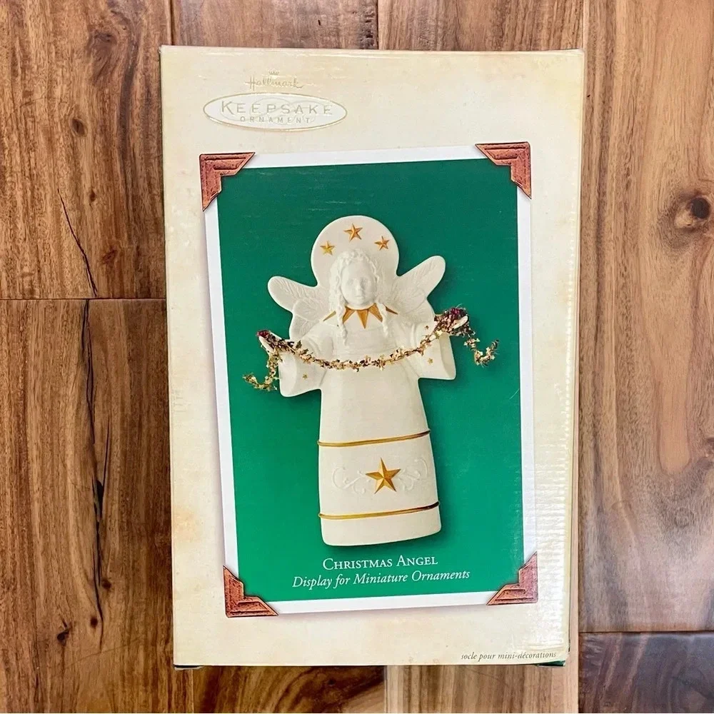 NEW Hallmark Keepsake Christmas Angel Display for Miniature Ornaments Vintage